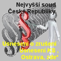 Usneseníé Nejvyššího soudu